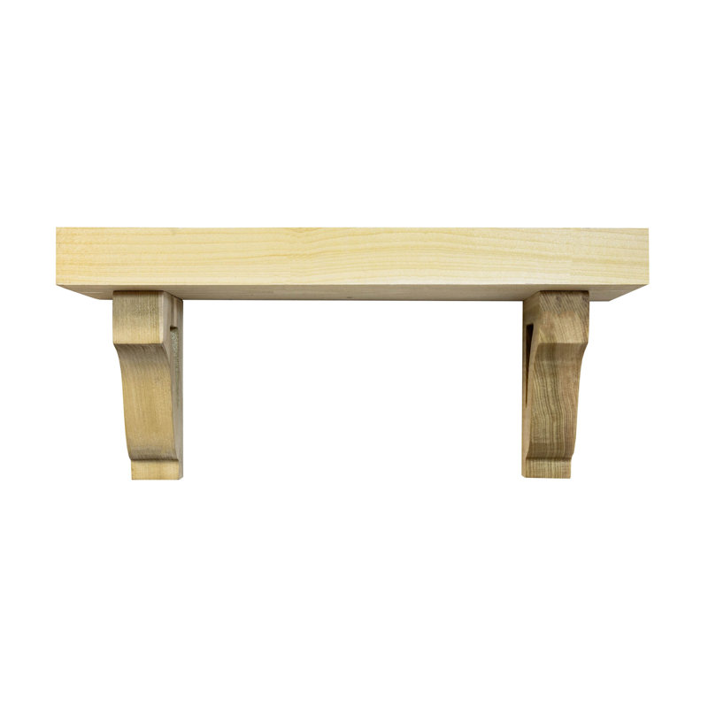 2" Shelves/W Corbels, 9" H x 35" W x 6" D
