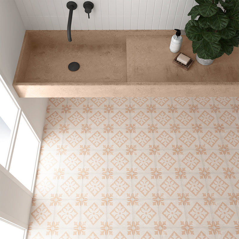 Seville Art 8" x 8" Porcelain Tile, Padua Pink
