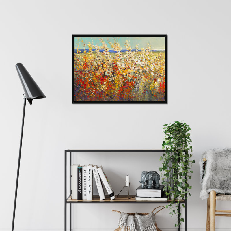 Field Of Spring Flowers II by Timothy O' Toole - Painting, Black Framed Paper Print, 34cm H x 50cm W