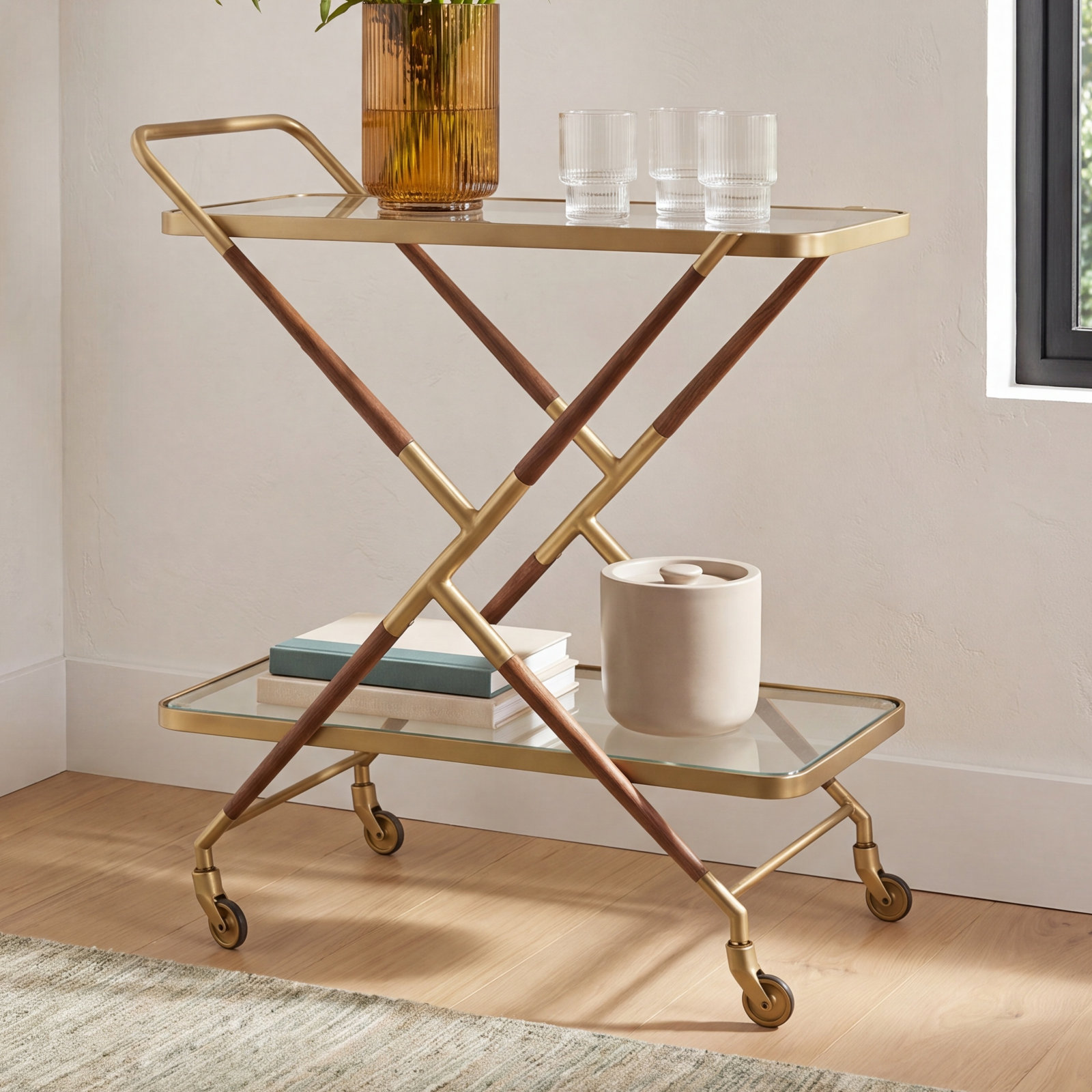 Stainless Steel Bar Cart