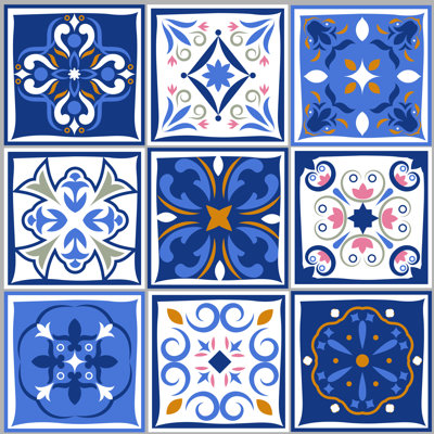 Spanish Style Architecture Pattern by Neyro2008 - Wrapped Canvas Print