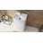 Badeloft Rectangular Stone Resin Freestanding Pedestal Bathroom Sink SB-02-A-G in Glossy White-35943444
