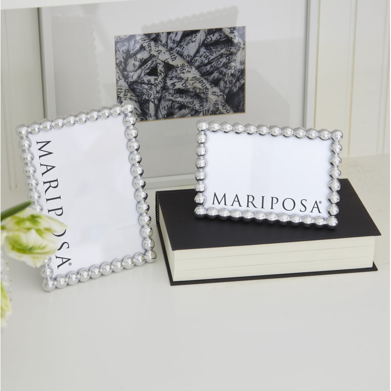 Metal Picture Frame, 5" W x 7" H, Silver