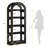 5-Tier 70.9" Tall Arched Bookcase, Modern Open Bookshelf For Home Office, Bedroom, Living Room-2018291589