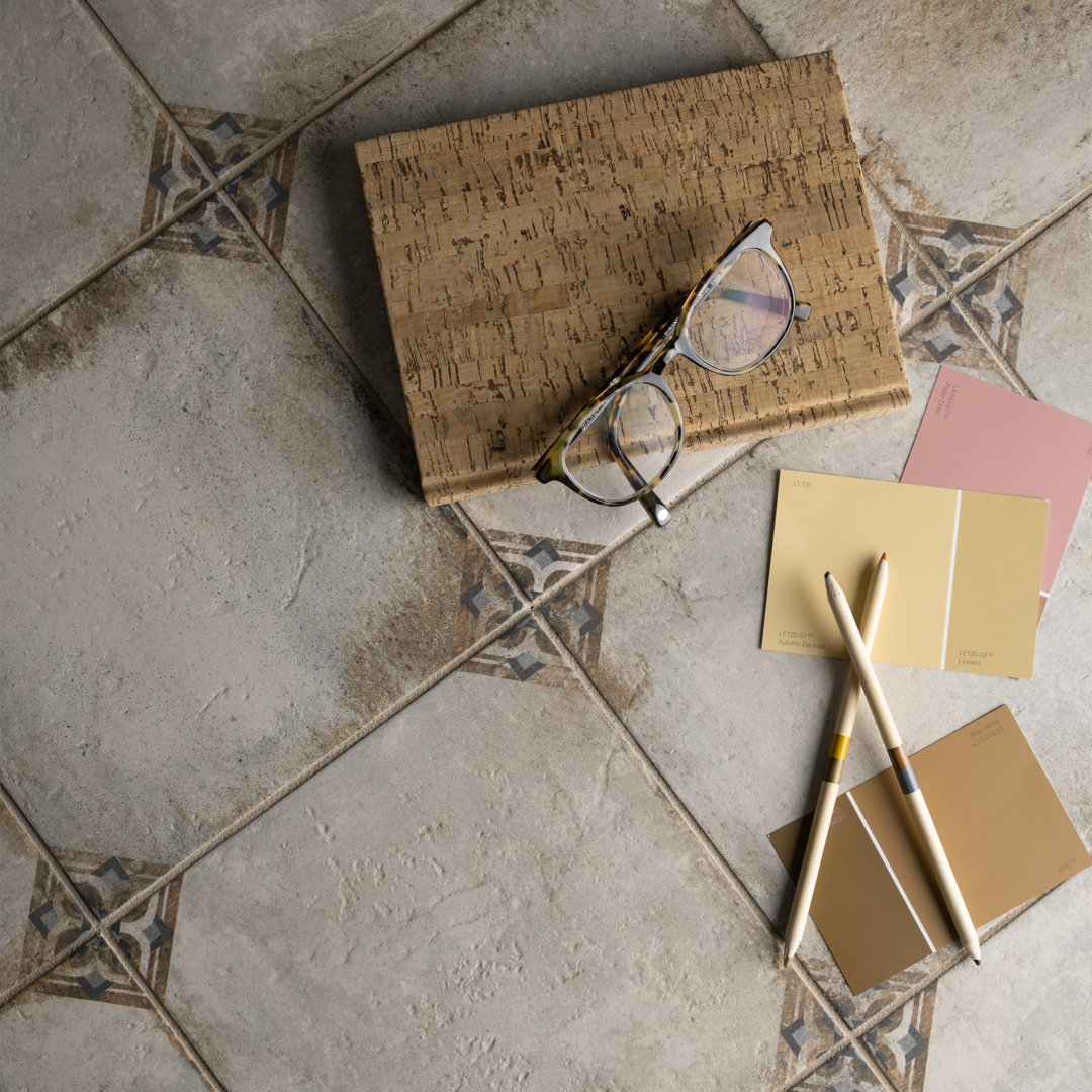 DAnticatto Décor Savona 9" x 9" Porcelain Patterned Wall & Floor Tile Merola Tile