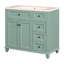 Ensemble de meuble-lavabo autoportant 36 po avec 2 tiroirs et portes à fermeture douce 36 po