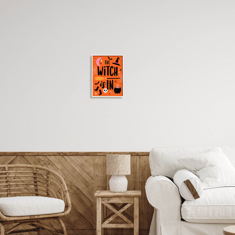Witch Is In Bold at-243, H 14 po x l 11 po x P 1,5 po, Giclée encadrée blanc bord de mer