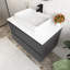 Meuble-lavabo mural 30 po en contreplaqué flottant avec lavabo