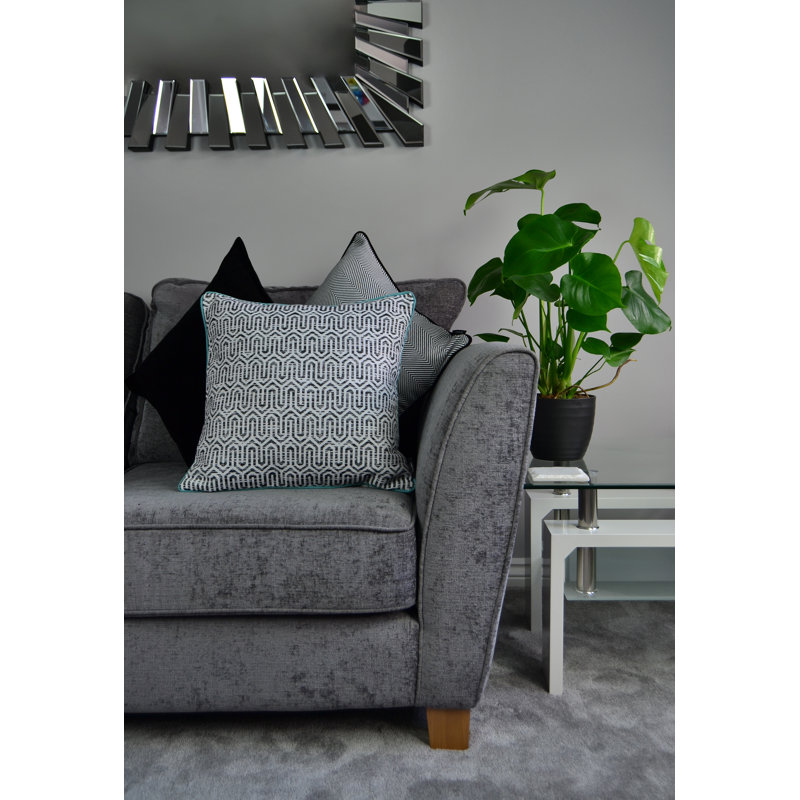 Cypress Geometric Square Cushion Cover, 43 x 43cm