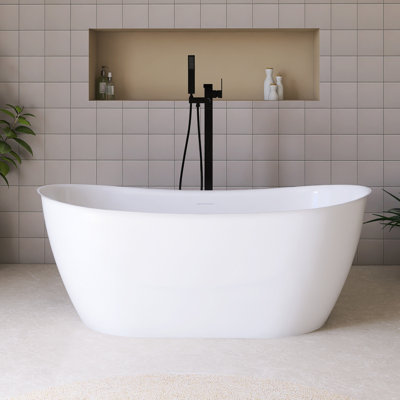 59'' Acrylic Freestanding Soaking Bathtub