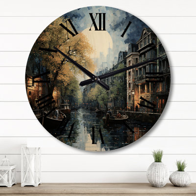 Vidas Solid Wood Wall Clock
