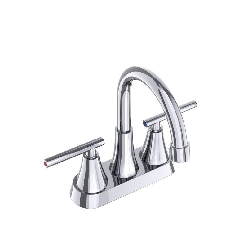 Robinet de lavabo de salle de bain 8 "H, Chrome