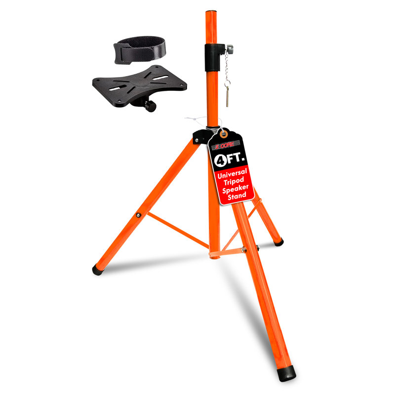 5 pieds pour haut-parleur trépied réglable, Orange