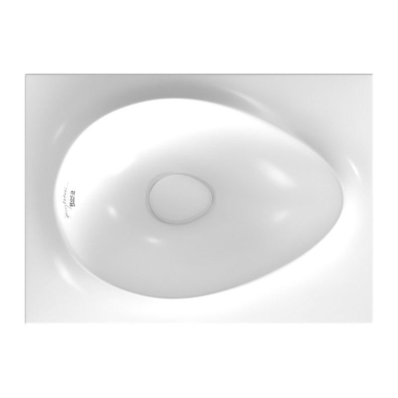 RUY OHTAKE SEMI-RECESSED SINK, WHITE, White