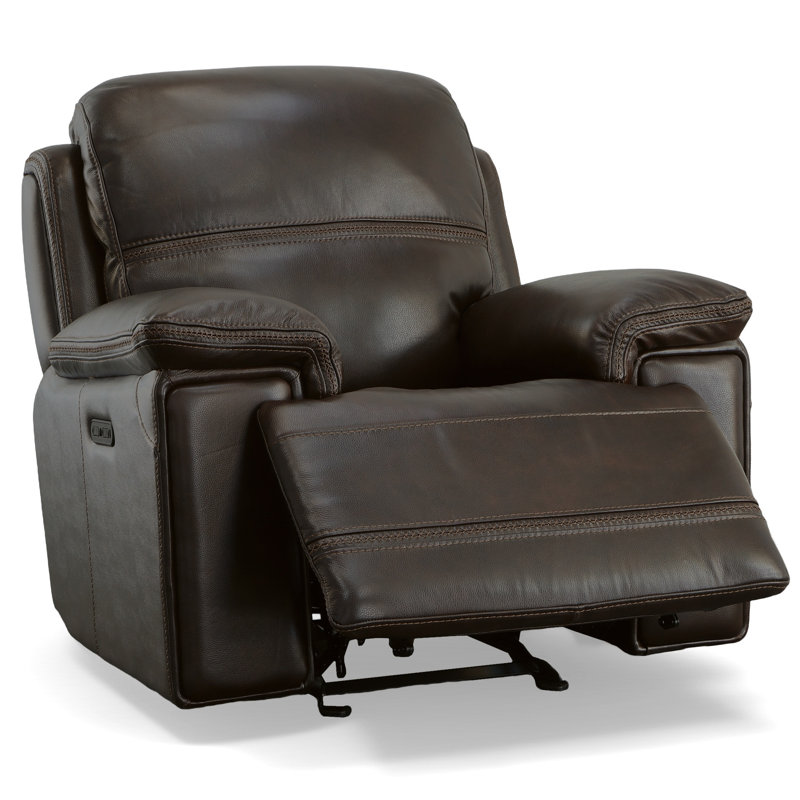 Fauteuil inclinable électrique avec repose-tête Fenwick, Marron foncé