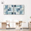 «Deconstructed Blue II», ensemble de toiles abstraites modernes par Art Remedy-111801019-111801022