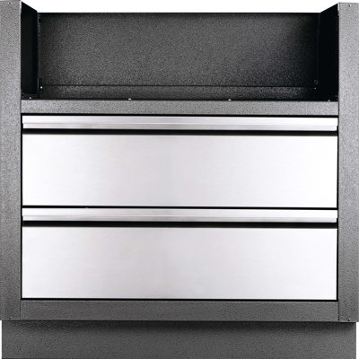 Napoleon Powder Coated Steel 34.75" 1 -Piece Modular Outdoor Kitchen Cabinet