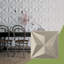 L 19 5/8 po x H 19 5/8 po Panneau mural décoratif 3D EnduraWall Haven, argent métallique (couvre 2,67 pieds carrés)-123526592