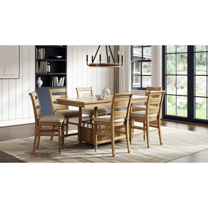 Caramel Finish Ladder Back Counter Stool - Stylish Bar Seating Solution