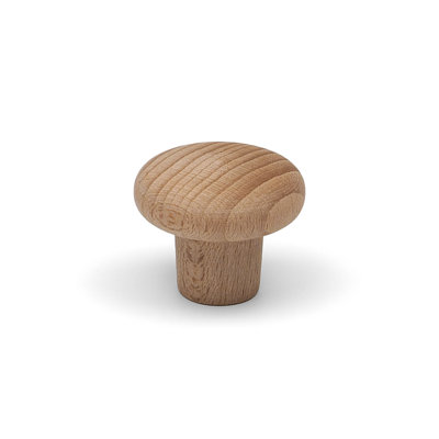 30mm Beech Wood Button Knob