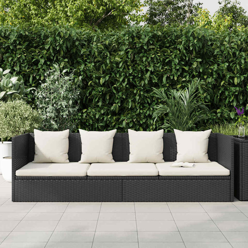 Desberg 78.7" Wide Rectangle Patio Daybed with Cushions, Gray