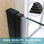 Landeros 4699mm H Hinged Frameless Shower Door with Clear Glass-1298822825