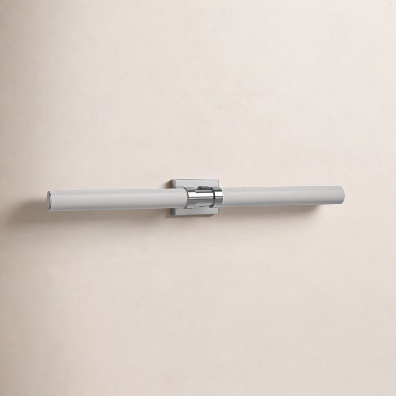 Kelan 1-Light Dimmable LED Vanity Light, 37.75"H x 4.75"W x 4.5"D, Brushed Nickel, 20W