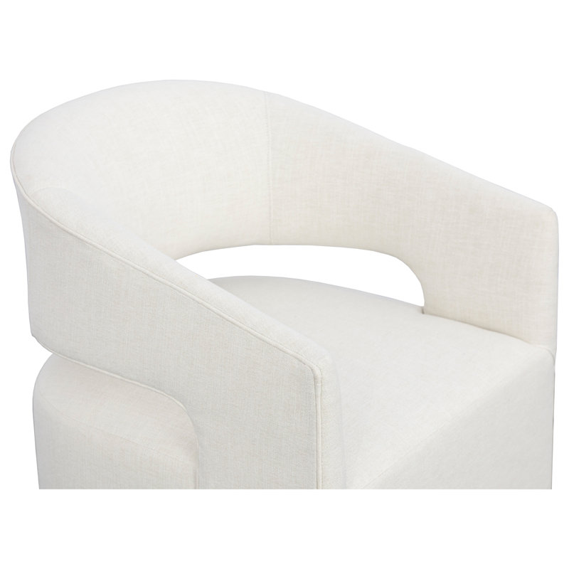Fauteuil demi-tonneau Nova, Stationnaire, Polyester platine 3160