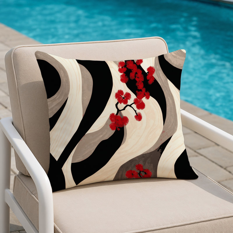 Harmony In Bloom Indoor And Outdoor Pillow, Square 20"