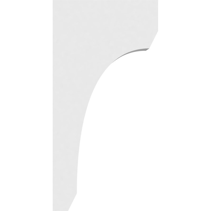 3"W x 10"D x 20"H Standard Legacy Signature Urethane Corbel, Primed Tan, 20" H x 3" W x 10" D