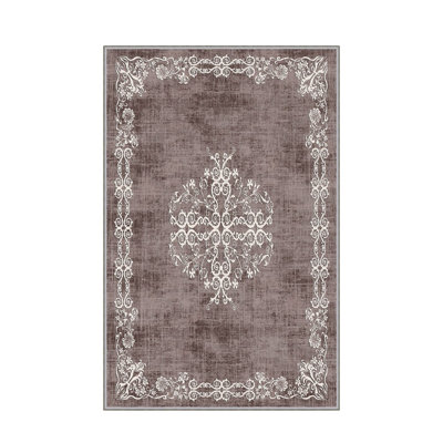 Tapis d'entrée antibactérien, 39,4 po x 59,1 po | 100% polyester, hauteur des poils de 0,4 po, envers en feutre de PVC antidérapant | Lavable à la machine, impression numérique 3D, durable et élégante pour une décoration moderne