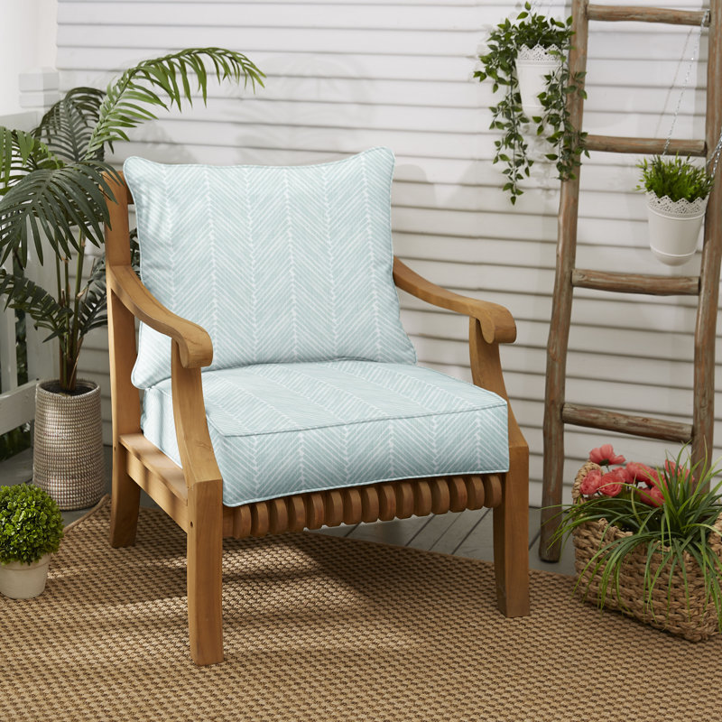 Ine Outdoor 5'' Dining Chair Cushion Seat / Back Cushion, 30" W x 27" H
