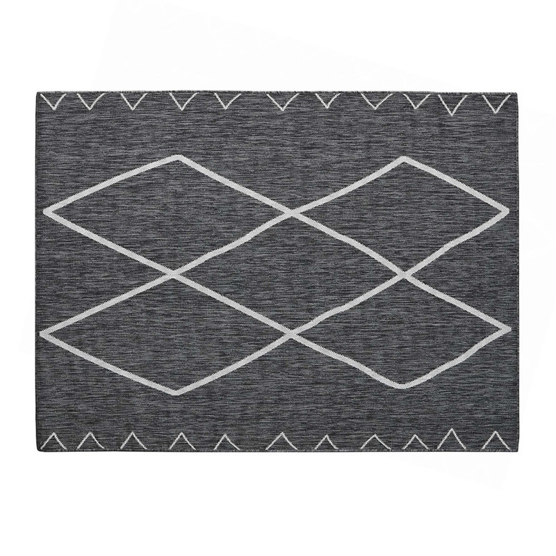Tapis d'intérieur / extérieur marocain Darya, Rectangulaire 8 pi x 10 pi