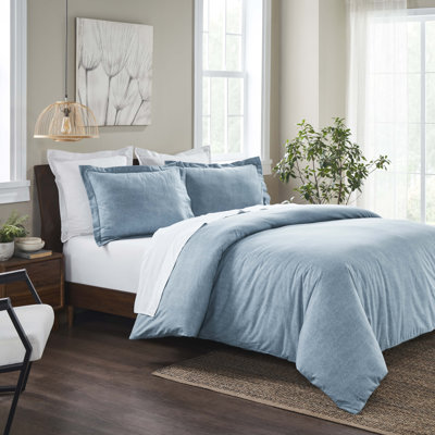 Ensemble de housse de couette chaude en flanelle de coton Melange
