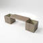 Banc de jardinière Grove - Brun cendré