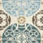 Eaton Wyndham Hand Tufted Wool/Viscose Damask Rug in Beige/Blue-1514087629