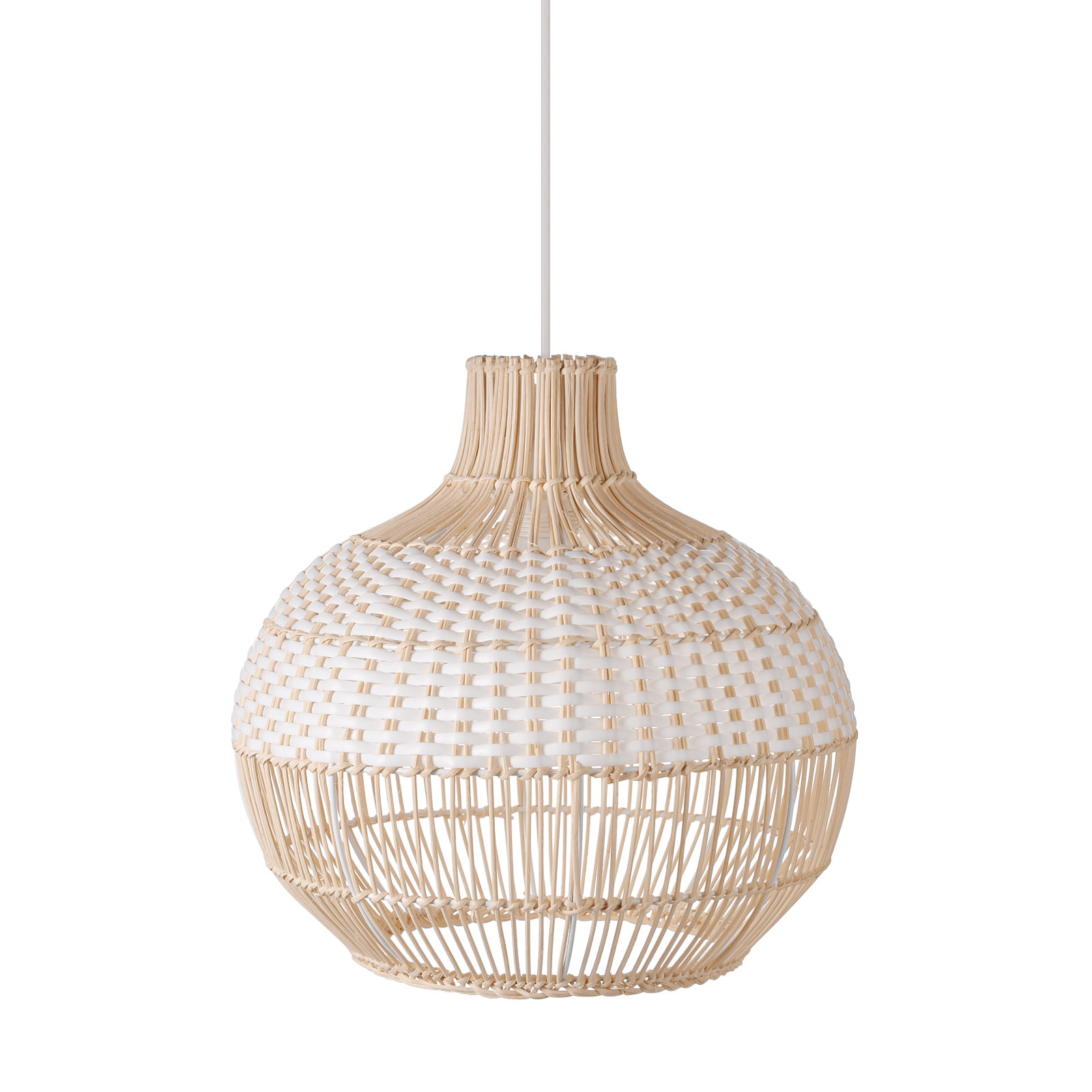 Bayou Breeze Ajshe 1 - Light Rattan Teardrop Pendant & Reviews | Wayfair