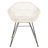 Dannelley 18'' H Leather Upholstered Metal Armchair