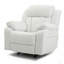 Élégant fauteuil inclinable blanc avec accoudoirs rembourrés-89979340
