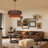 4-Light Dimmable Drum Chandelier