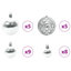 150cm H Lighted Artificial Christmas Tree