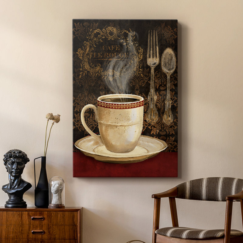 Café Le Rouge - galerie Cavas sur mesure, H 18 po x l 12 po