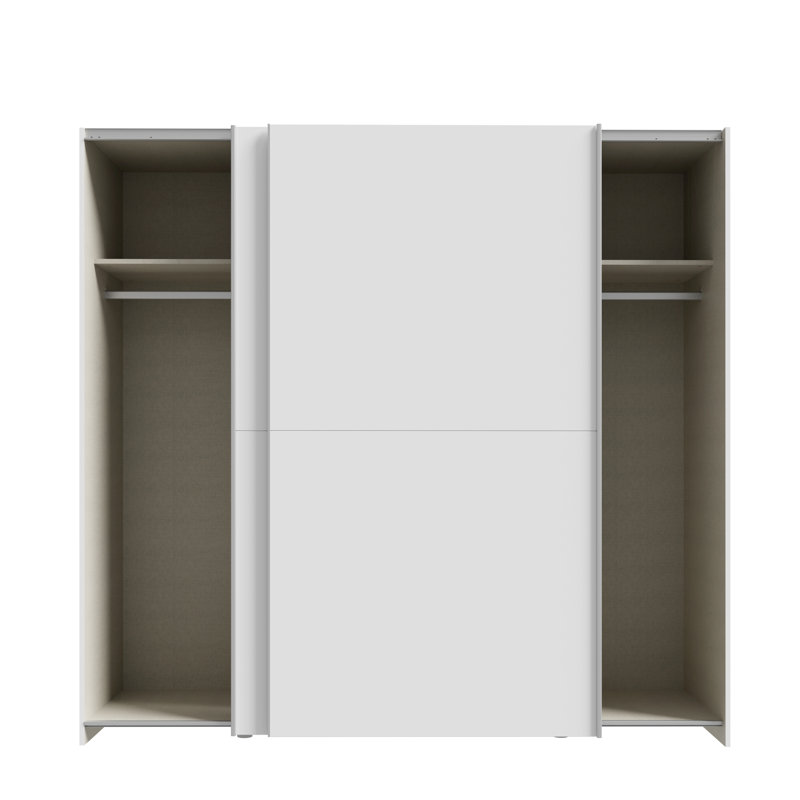 Nakari 2 Door Manufactured Wood Wardrobe, 190 cm H x 200.1 cm W x 61 cm D
