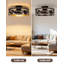 Ventilateur de plafond encastré avec lumières 20 po Alva-1079296534
