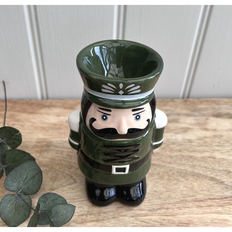 Ceramic Tabletop Wax Warmer, Dark Green