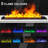 3D Water Vapor Fireplaces NO Heating 8 Colors Flames Humidifier Steam Fireplaces for Family Decoration Inside Electric Fire Places with Direct Water  and Smart APP-1162556892