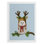 Christmas Owl et hibou moelleux - impression sur toile seulement - non encadrée