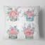 Coussin Square, Collection Of Pink Roses - Farmhouse-60159012