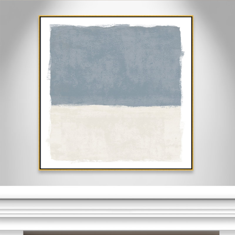 «Coastal Dreams I», reproduction carrée de Natalie Carpentieri, H 46,5 po x l 46,5 po, Doré