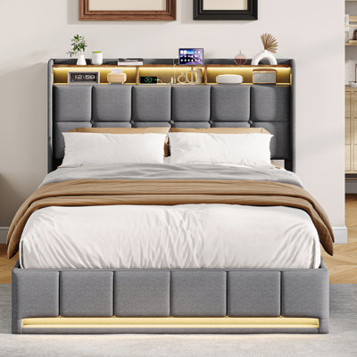 Upholstered Ottoman Storage Bed